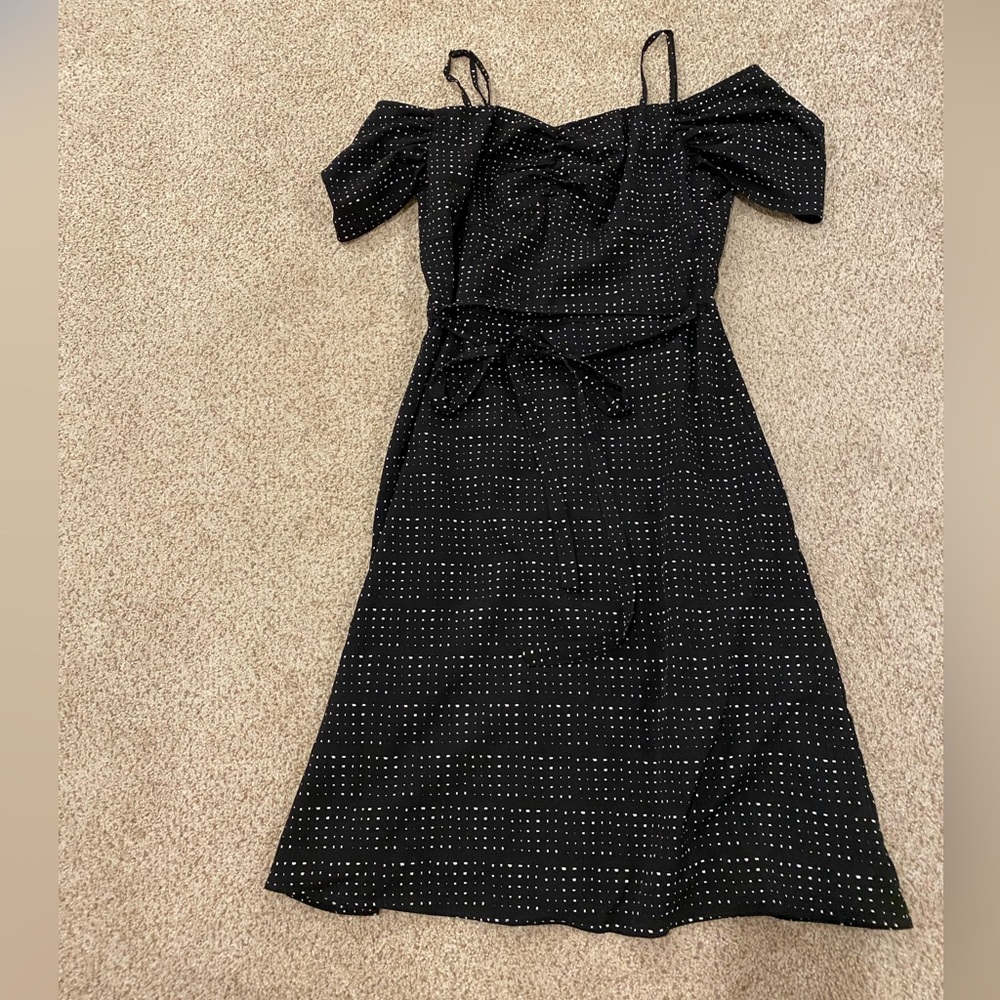 Black and White Patterned Dress